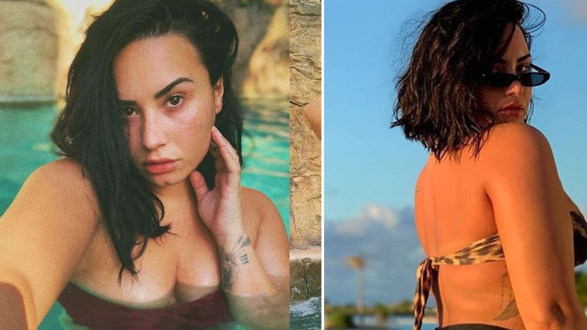 La transformación de Demi Lovato: ahora presume su abdomen plano y la llaman “muy delgada”