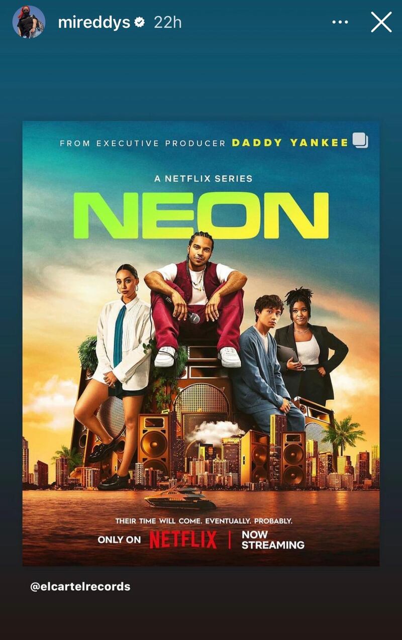 Historia de la esposa de Yankee en Instagram.